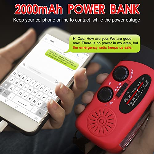 Emergency Hand Crank Radio with LED Flashlight